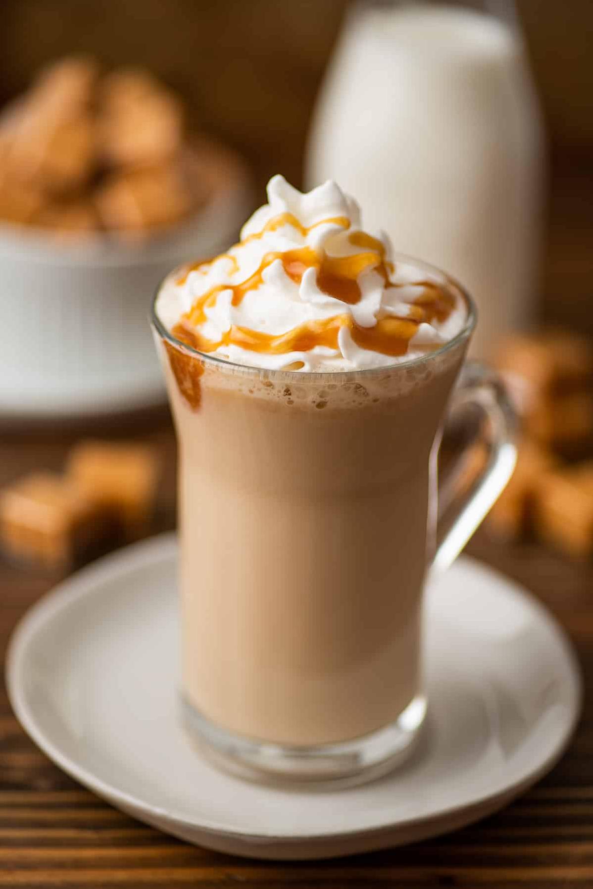  A blend of espresso and sweet caramel, this latte will awaken your senses and satisfy your cravings.
