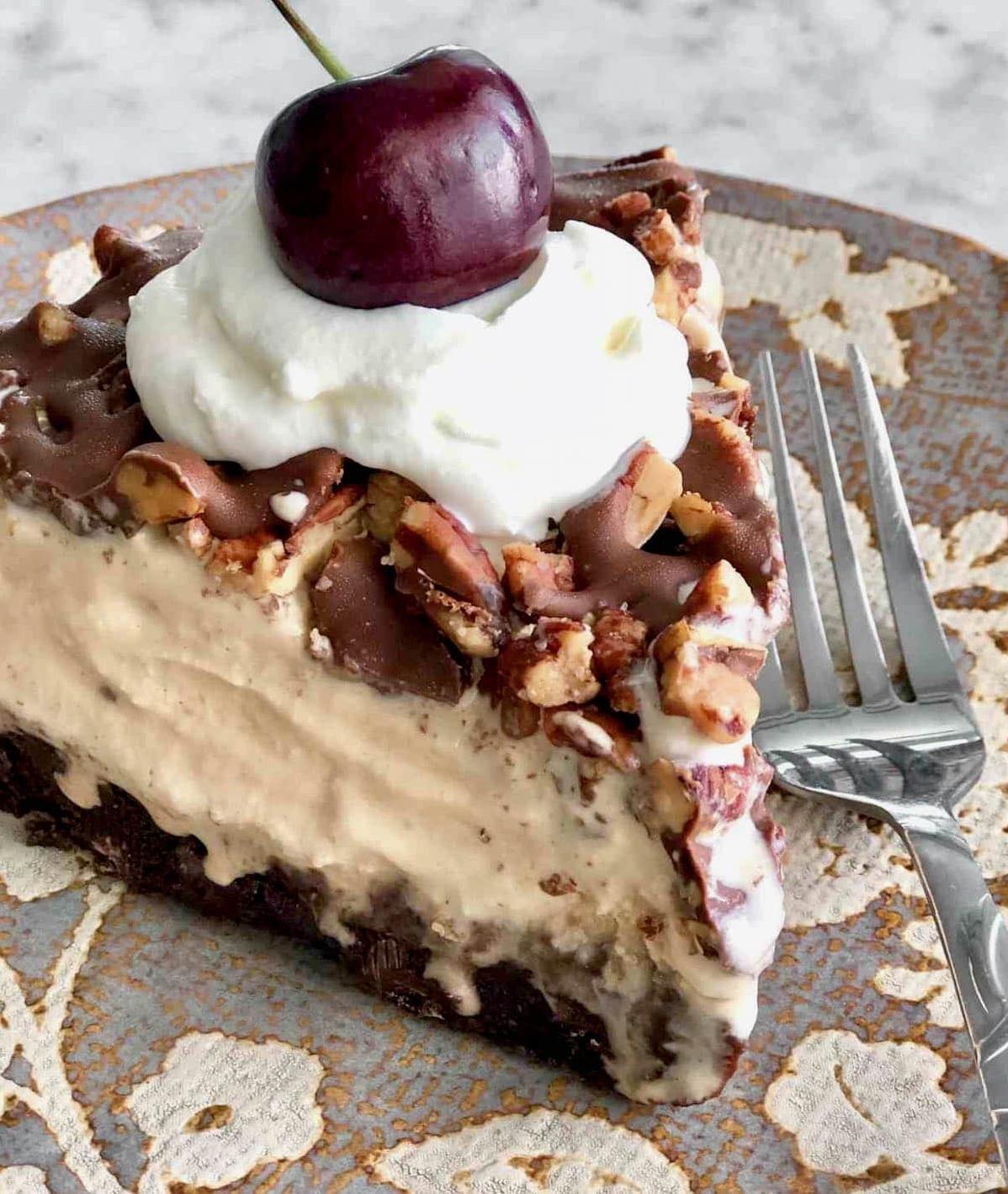  A coffee lover's dream dessert – Chocolate Mocha Latte Pie.