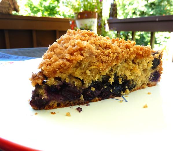  A crumbly, buttery top with a burst of blueberry flavor