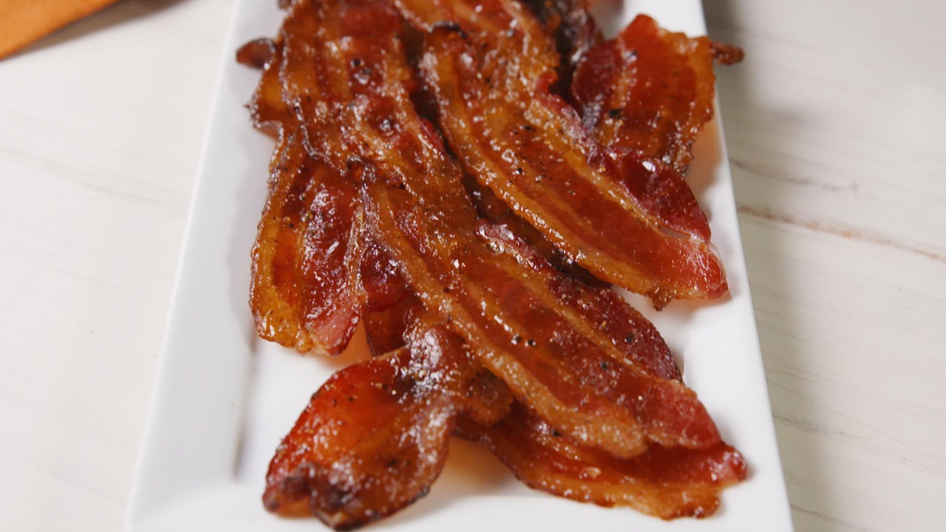  A match made in breakfast heaven: coffee and bacon with a brown sugar twist.