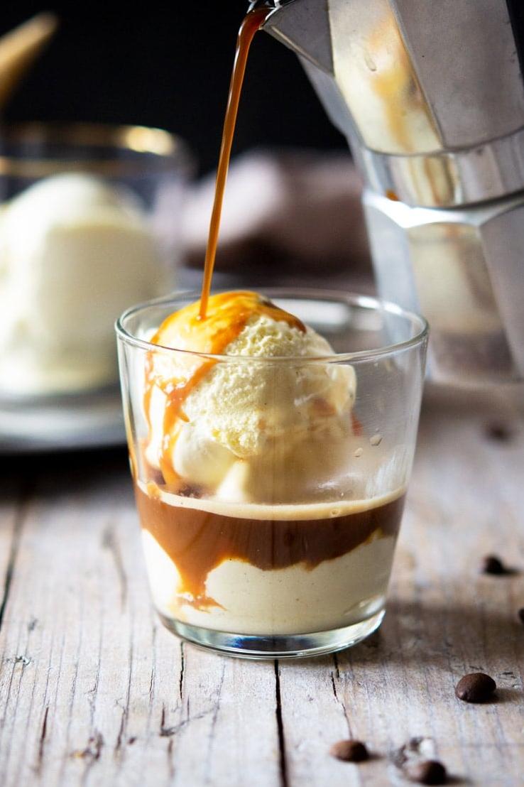  A match made in heaven: coffee and ice cream.