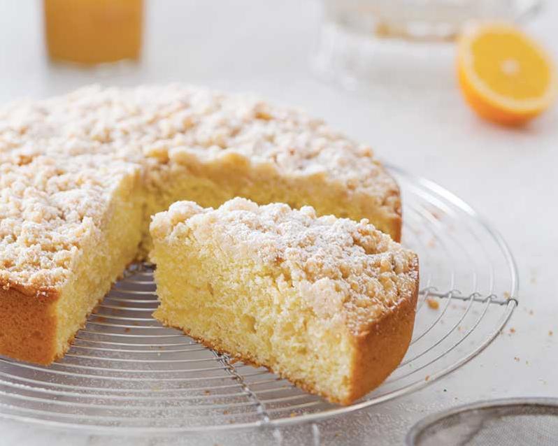  A match made in heaven: coffee and lemon curd coffee cake.
