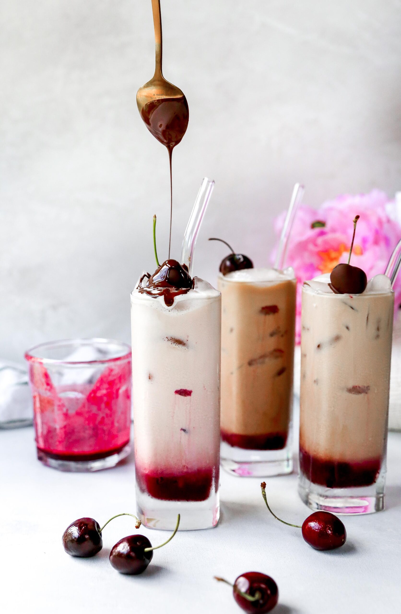  A playful combination of dark cocoa, freshly brewed coffee, and cherry syrup.
