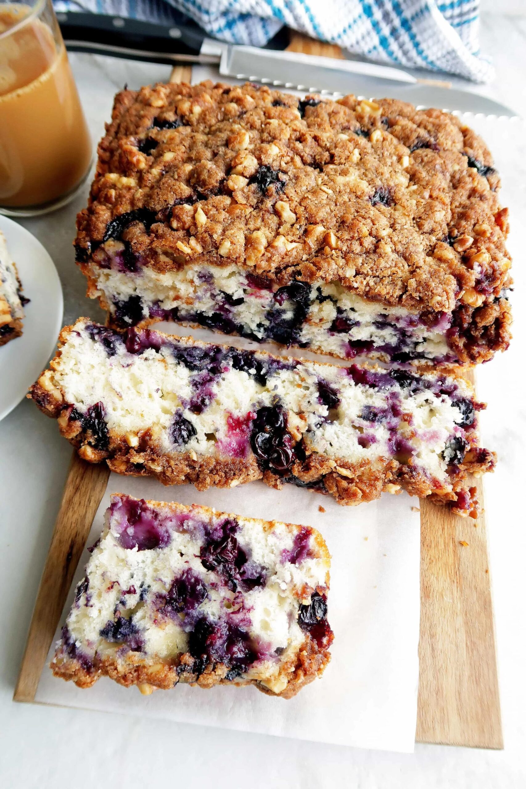  A slice of blueberry coffee cake is the perfect way to start your morning.