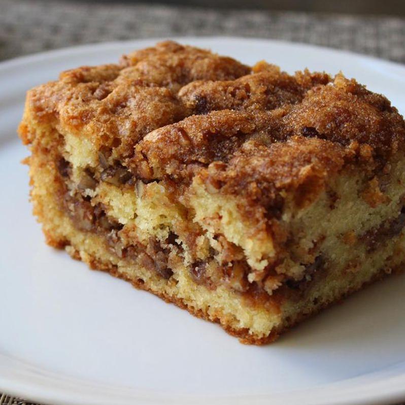  A slice of heaven, in the form of Pecan Streusel Coffee Cake.