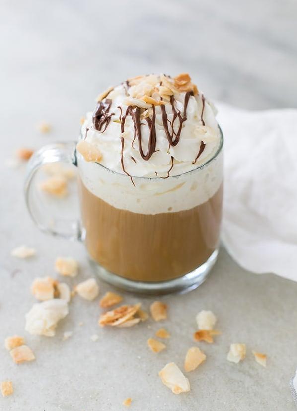  A warm hug in a mug: almond-coffee