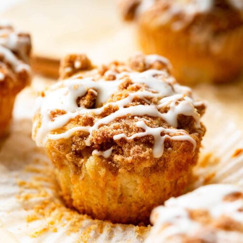 Apple Coffee Cake Muffins (Dairy Free)
