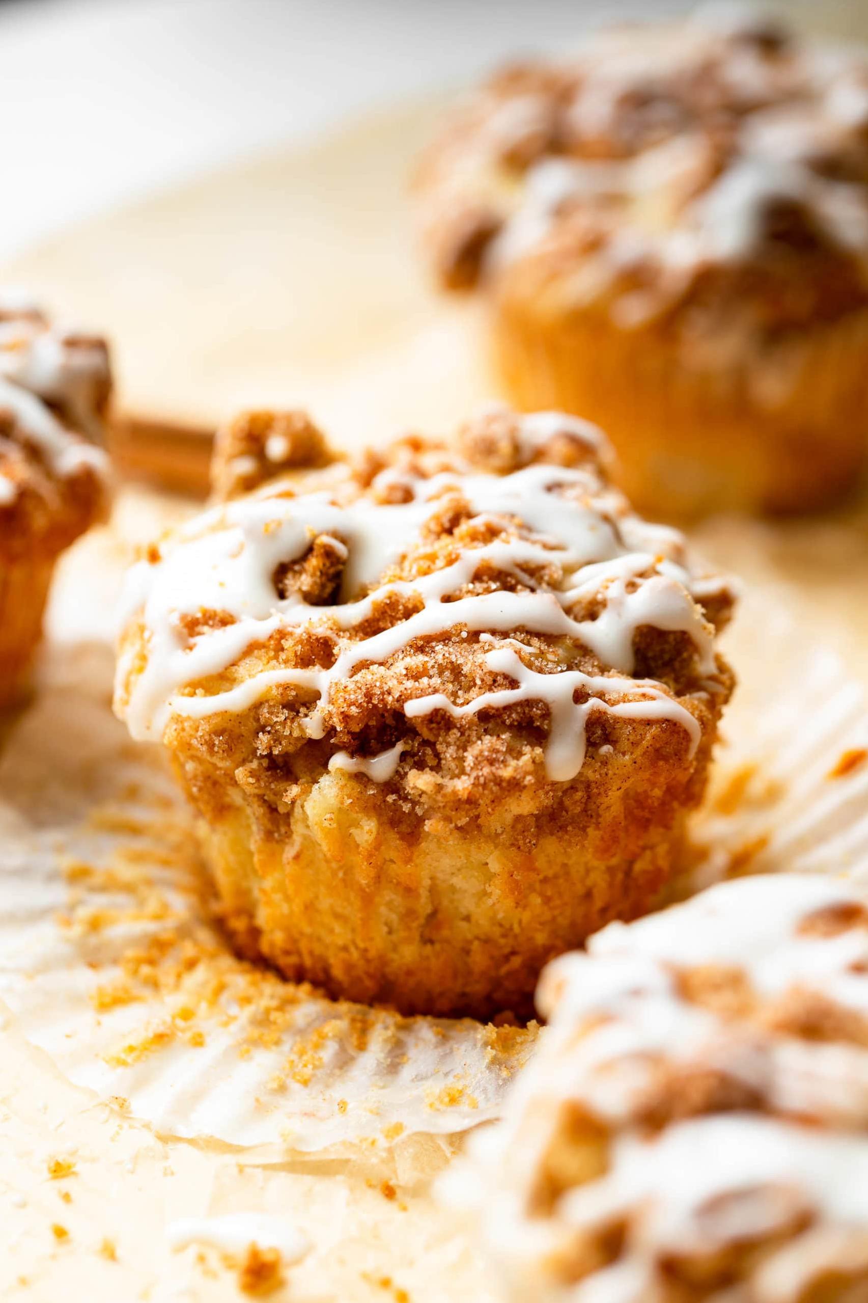 Apple Coffee Cake Muffins (Dairy Free)