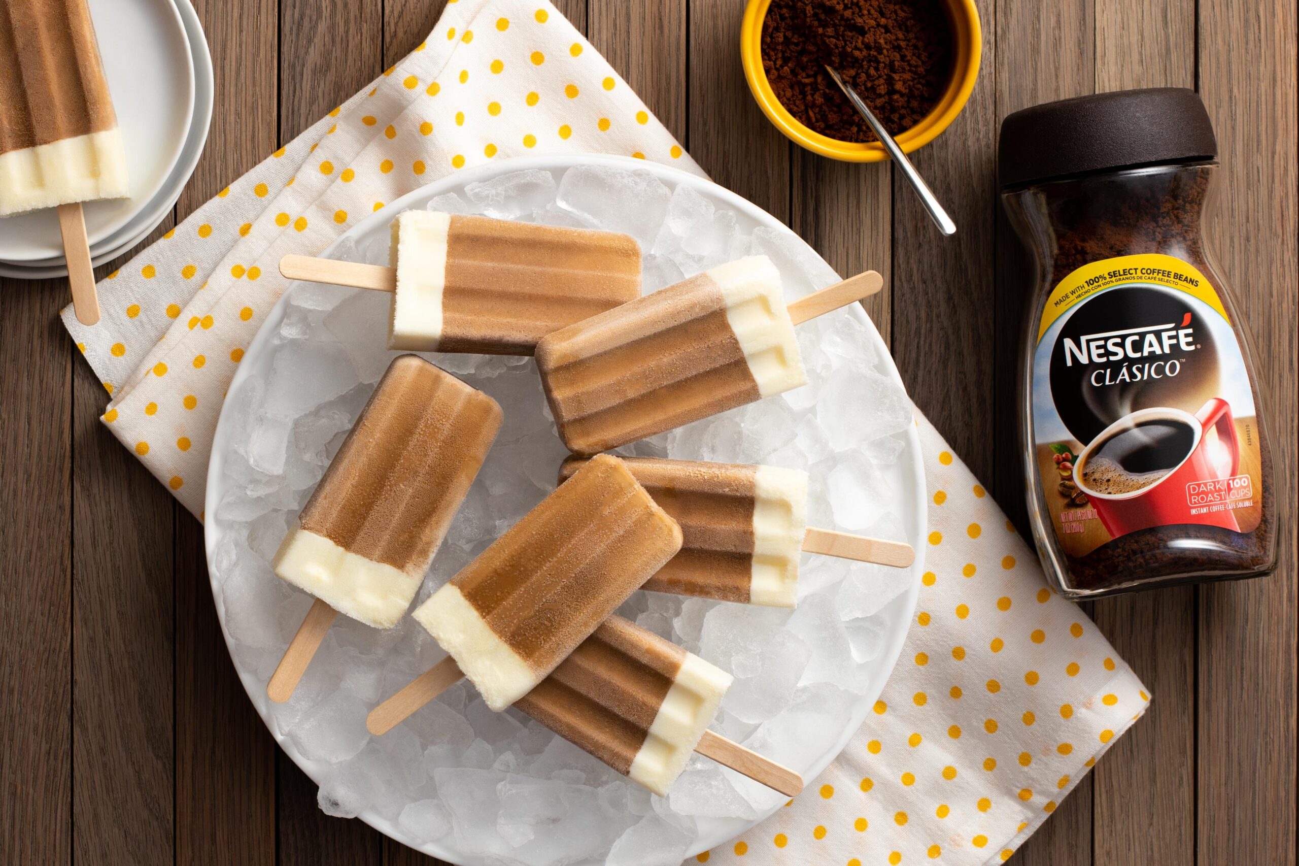  Are traditional iced coffees getting boring? Try our popsicles!