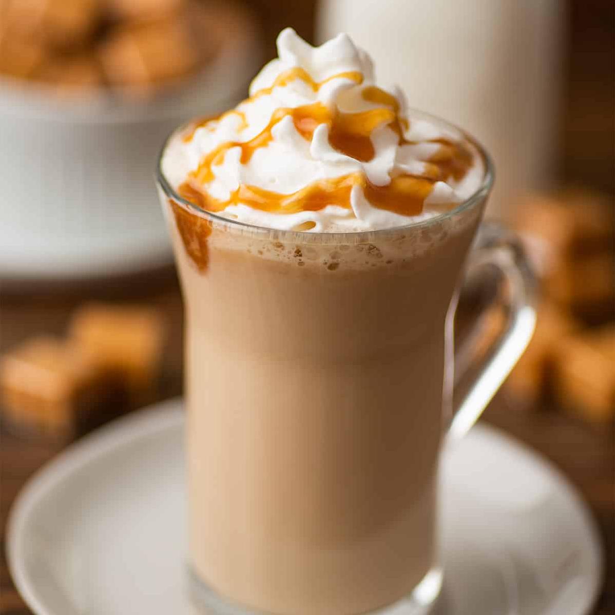  Bask in the richness of our caramel coffee.
