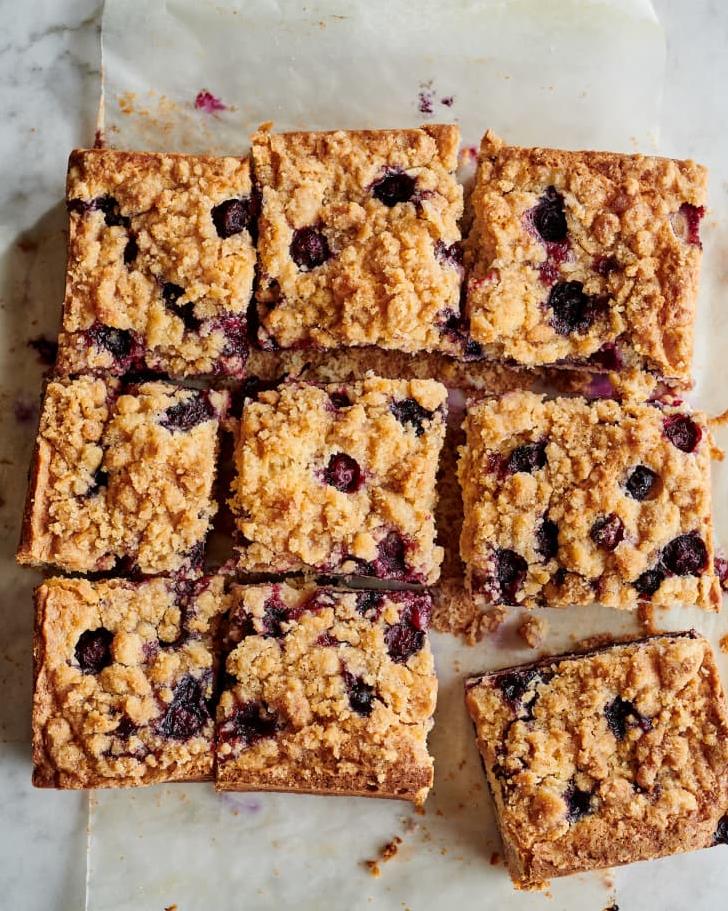  Blueberries and granola make a perfect match in this soft and moist cake