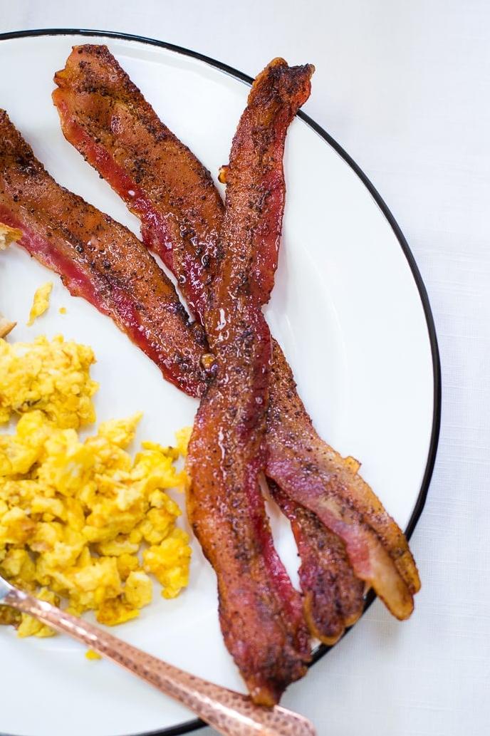  Breakfast of champions! Wake up to this deliciously sweet and savory coffee bacon.