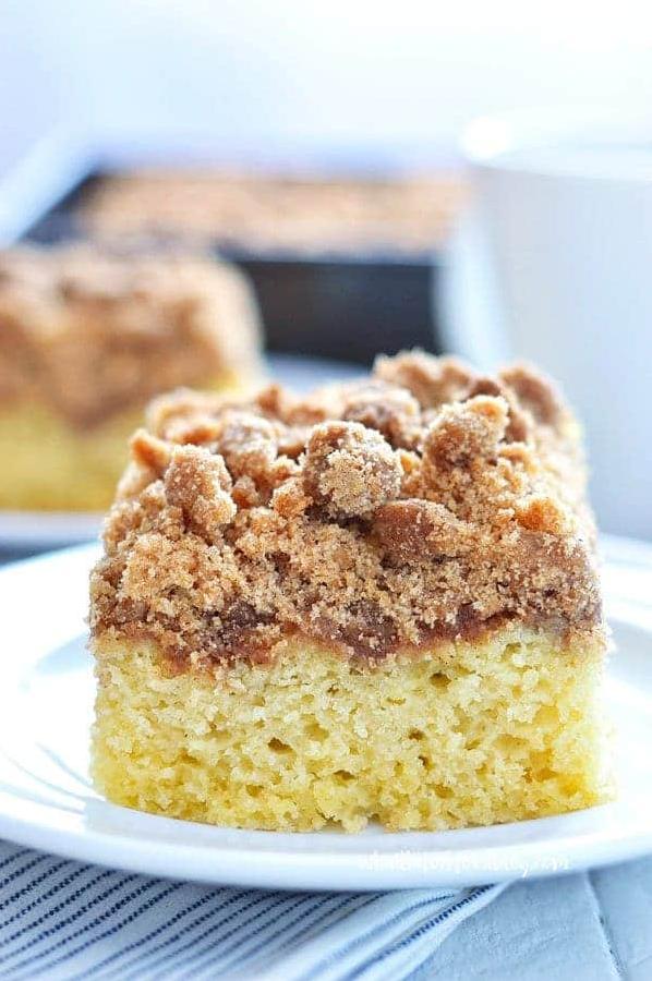  Bring some warmth to your morning with a slice of our gluten-free cinnamon coffee cake.