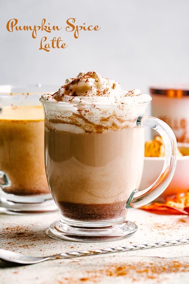  Bring the autumn spirit to your morning routine with our latte.