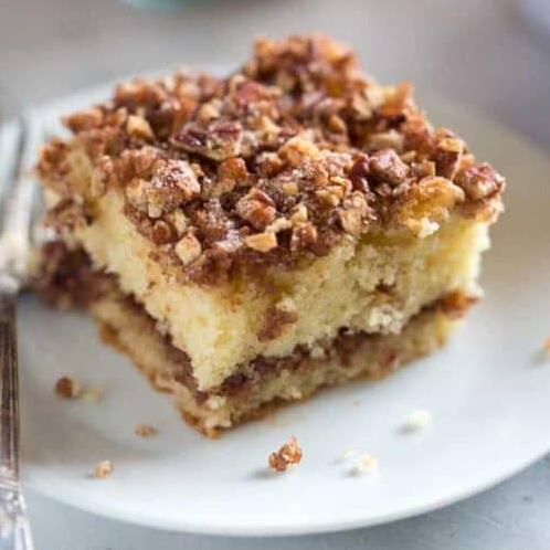  Can you resist the delectable aroma of freshly baked coffee cake?