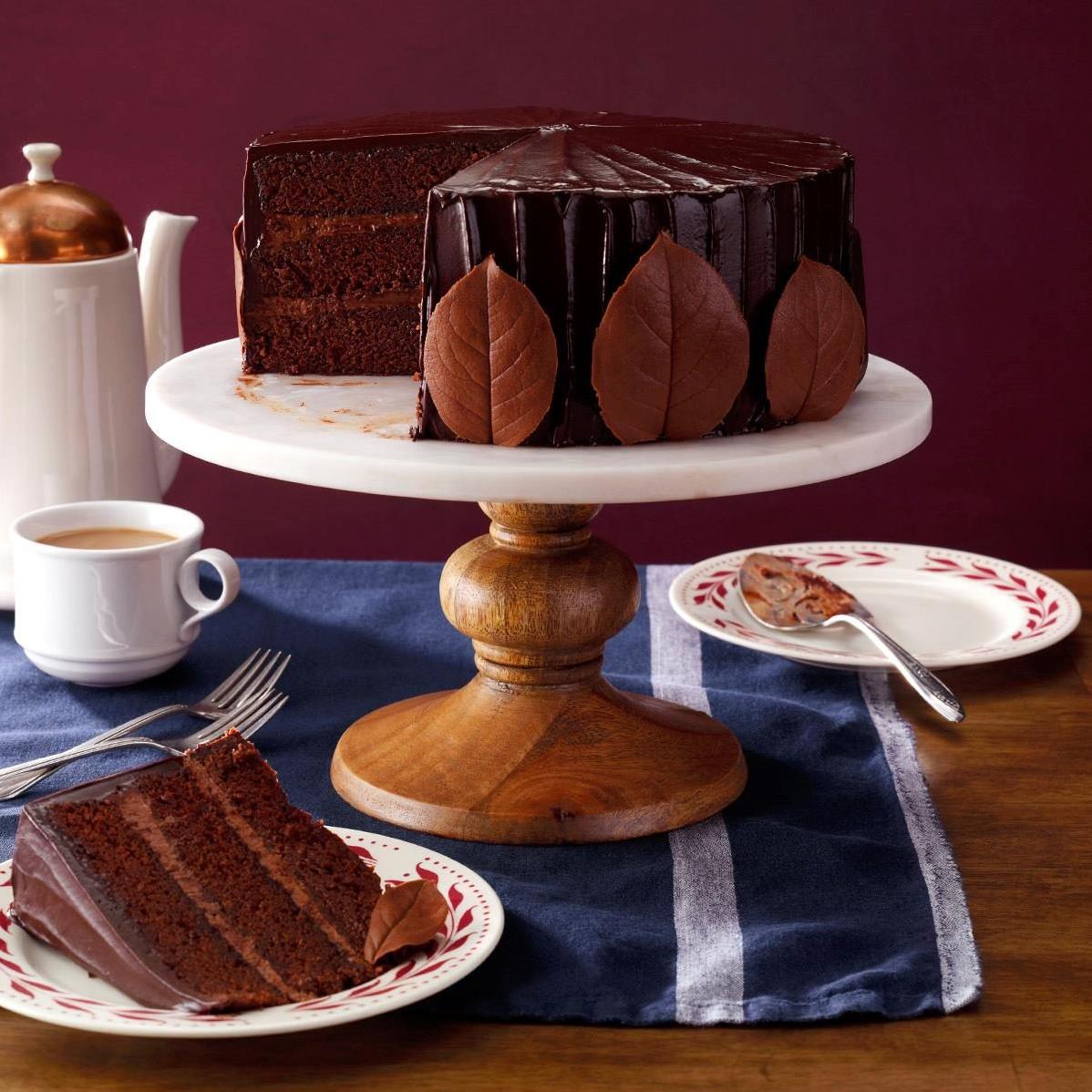 Chocolate and Coffee Truffle Cake