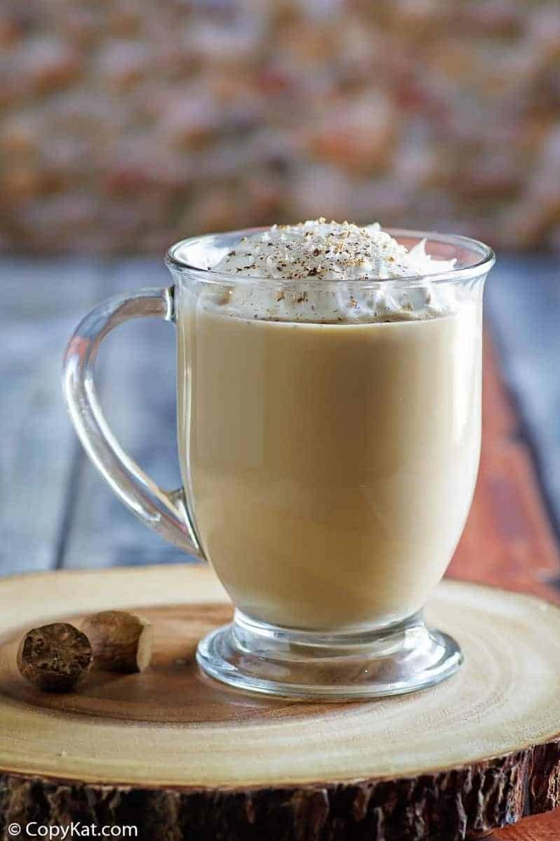  Christmas in a cup! This creamy coffee eggnog will put you in a holiday mood