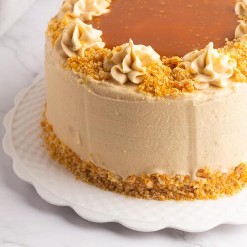 Coffee Cake With Caramel Frosting