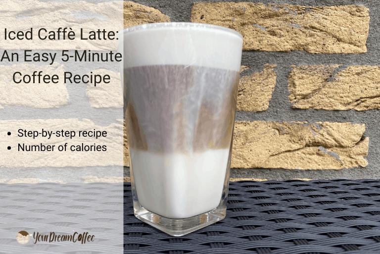  Cool down your day with a refreshing iced cafe latte