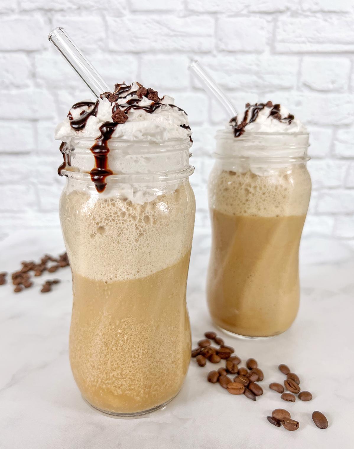  Cool off with this delicious vegan blended iced coffee!