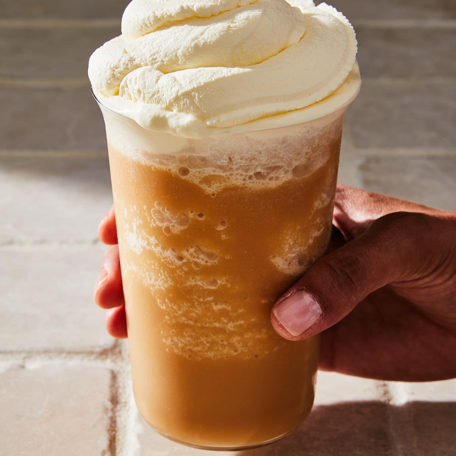  Cool off with this iced drink.