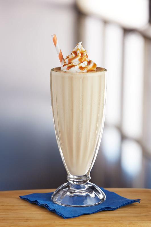  Creamy vanilla ice cream meets espresso and caramel sauce in this rich, flavorful milkshake.