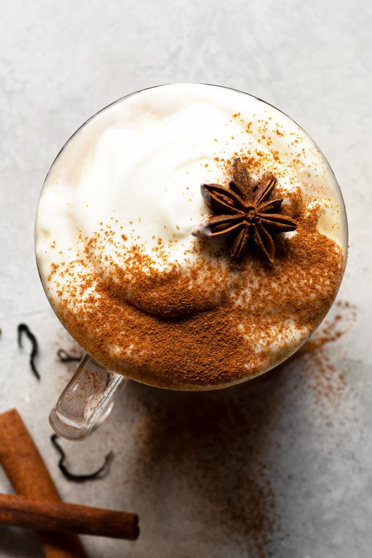  Curl up with a blanket and enjoy the heavenly aroma of this latte.