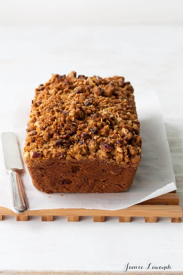  Curl up with a cozy slice of warm, brandy apple coffee cake and a cup of coffee.