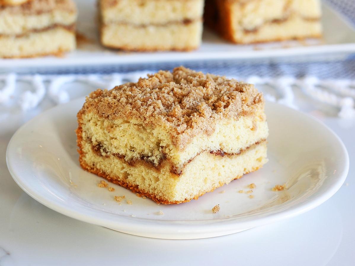  Don't skimp on the cinnamon sugar topping - it's the best part of the cake!