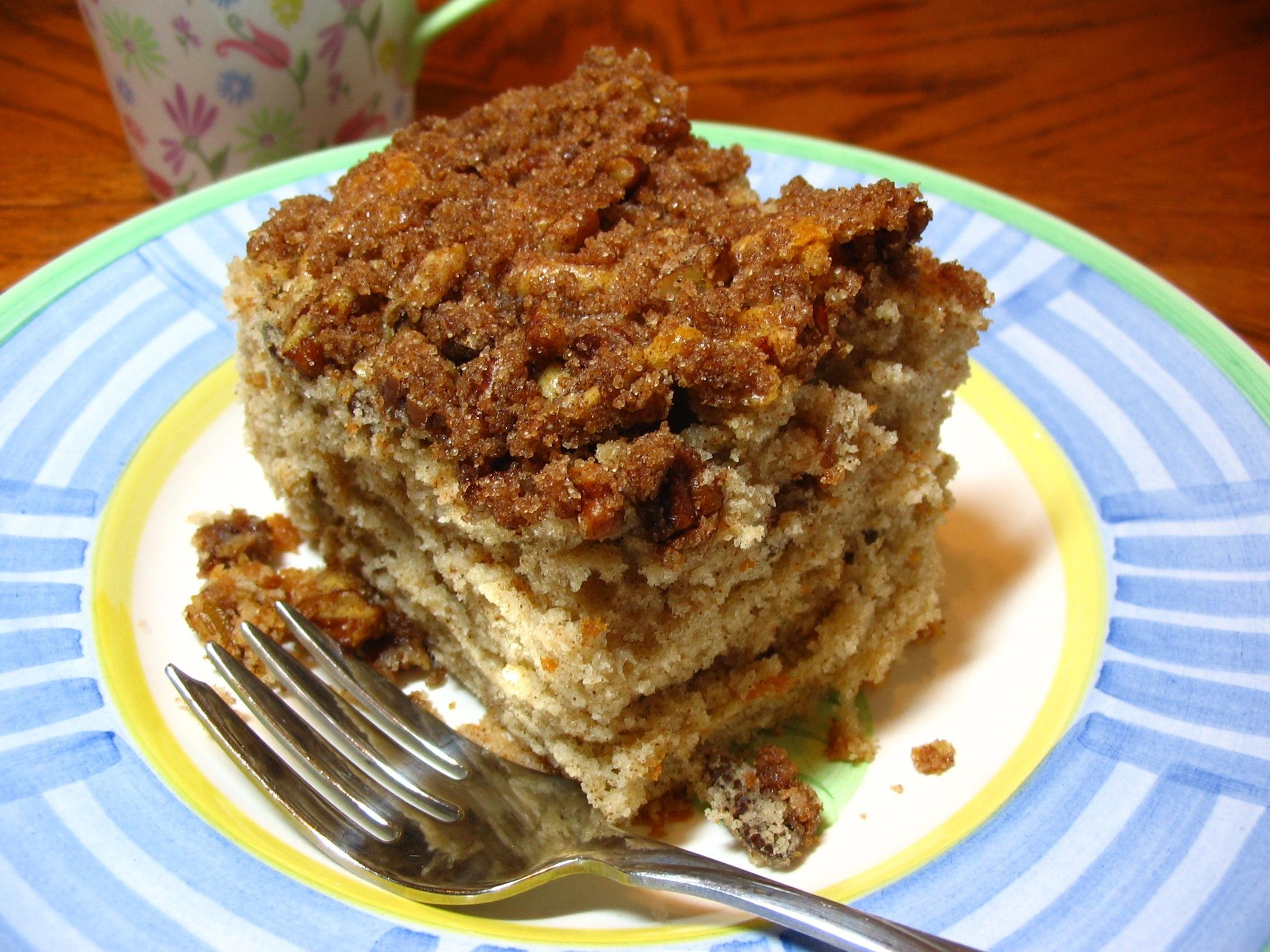  Don't worry, this coffee cake is quick and easy to make!