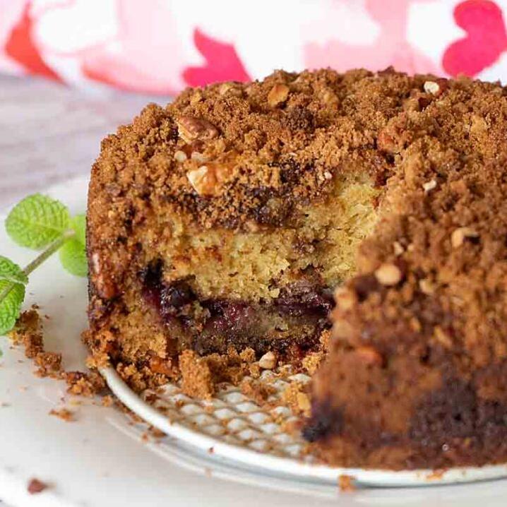  Enjoy a piece of heaven with every bite of this Whole Wheat Cherry Coffee Cake.