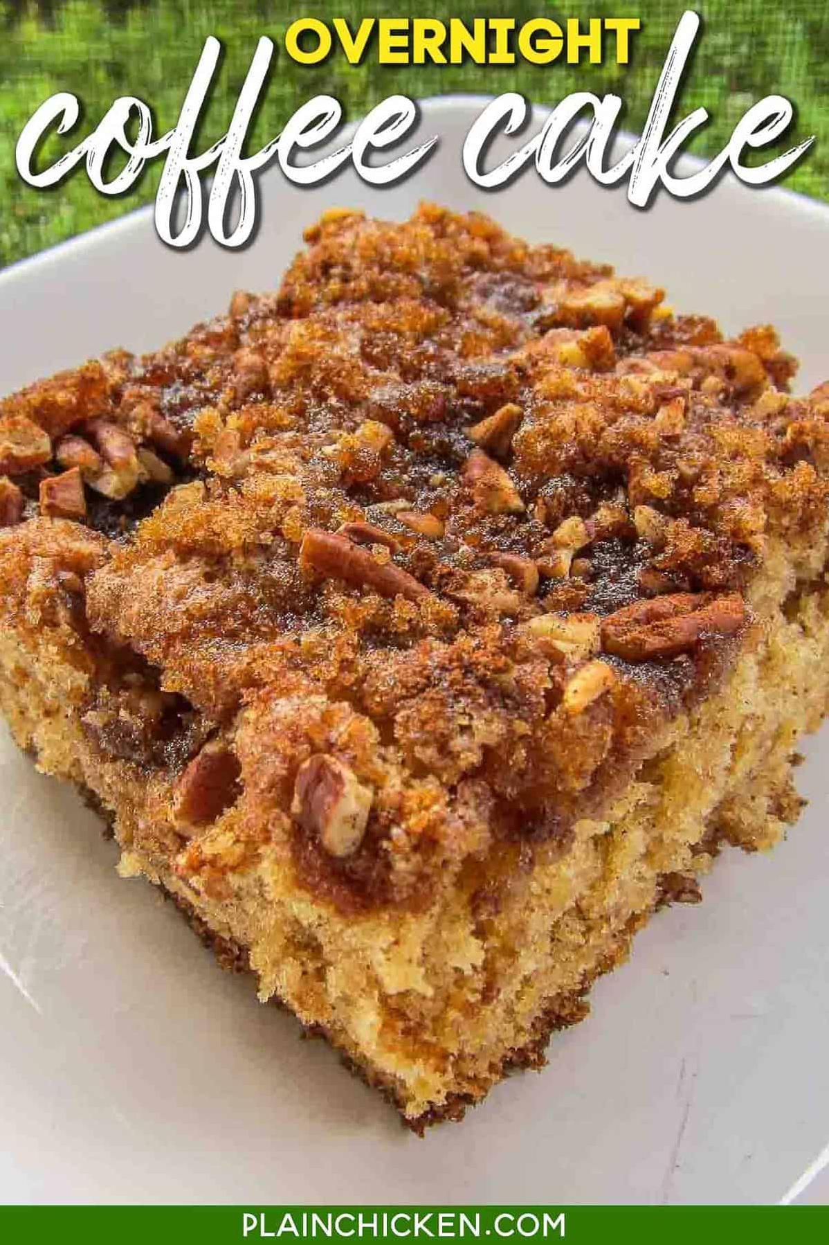  Enjoy the rich, buttery crumb topping that simply melts in your mouth.