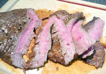 Flank Steak With Coffee-Peppercorn Marinade