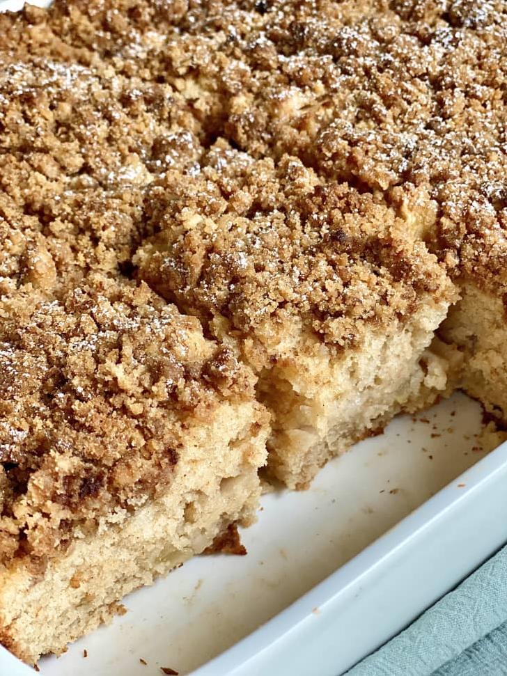  From microwave to mouth in a matter of minutes, this coffee cake is a game-changer.
