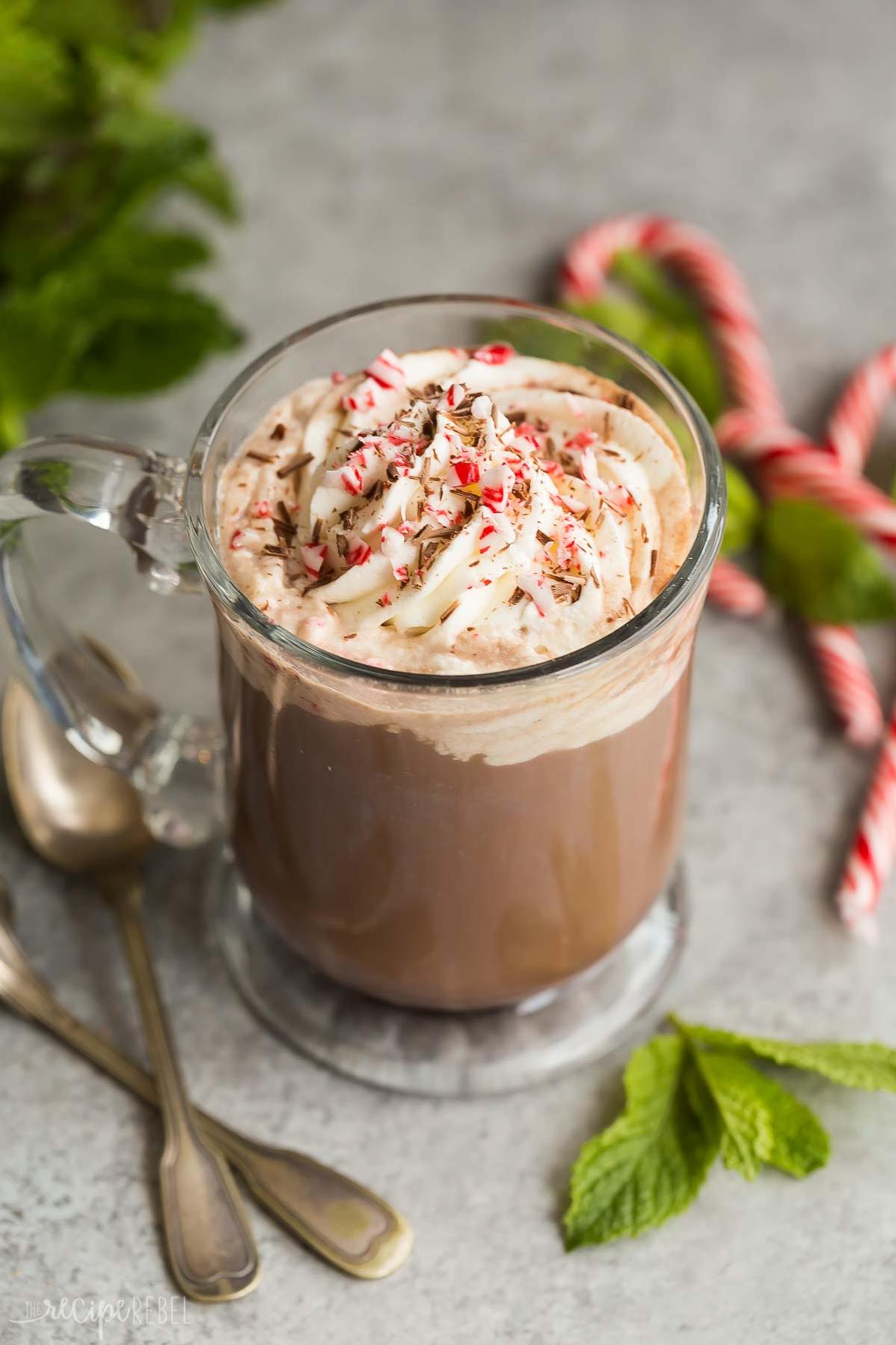  Get ready for a cozy and comforting experience with every sip of this mocha mint coffee