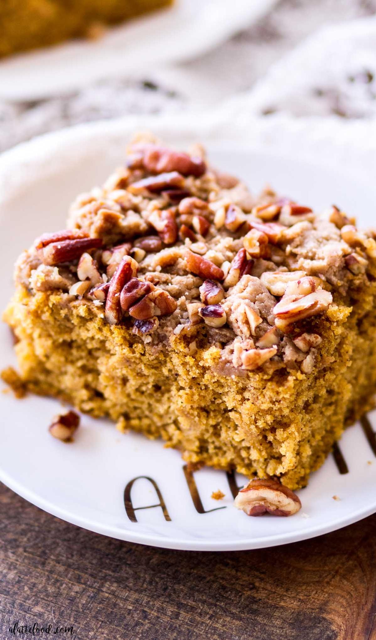  Get ready to fall in love with this Pumpkin Pecan Coffee Cake.
