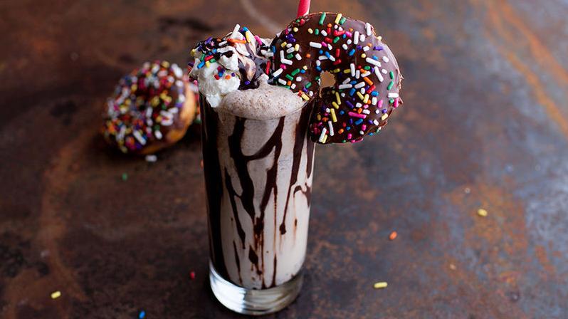  Get ready to start your day on the right foot with a Coffee and Donut Milkshake.