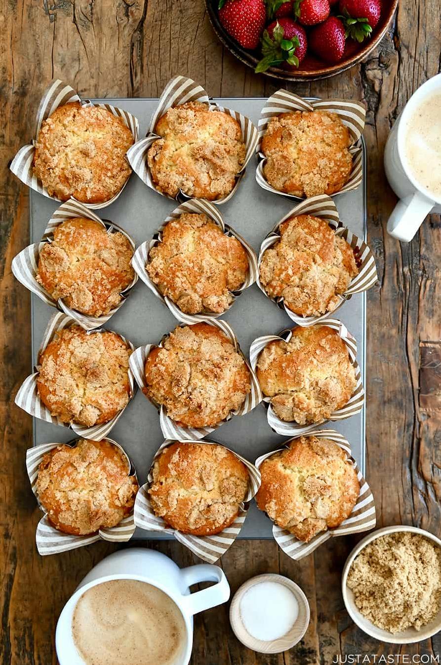  Get transported to a cozy café with every bite of these heavenly muffins.