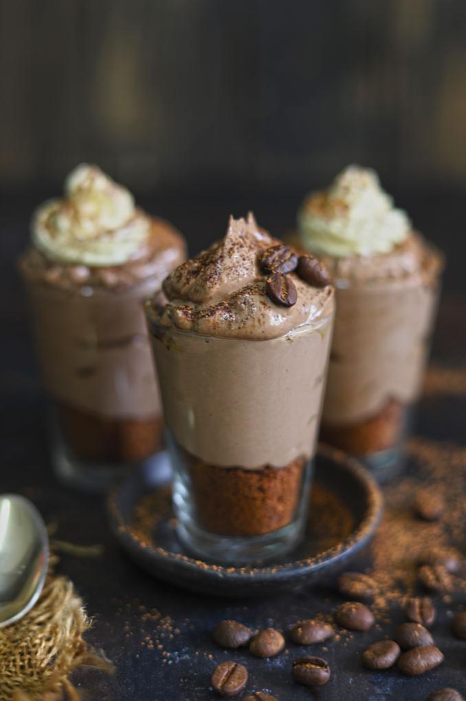  Get your caffeine fix with this scrumptious coffee and cream mousse.