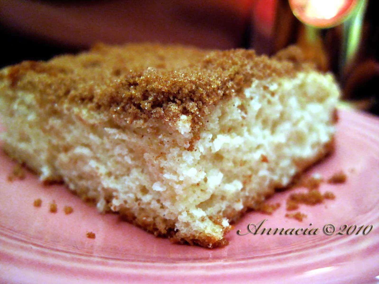  If you're looking for a cozy weekend breakfast, try this sour cream coffee cake.