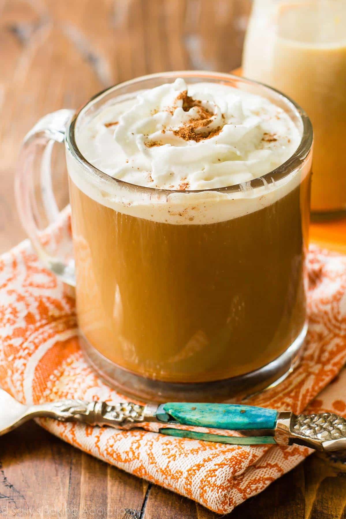 Indulge in a cozy cup of pumpkin goodness.