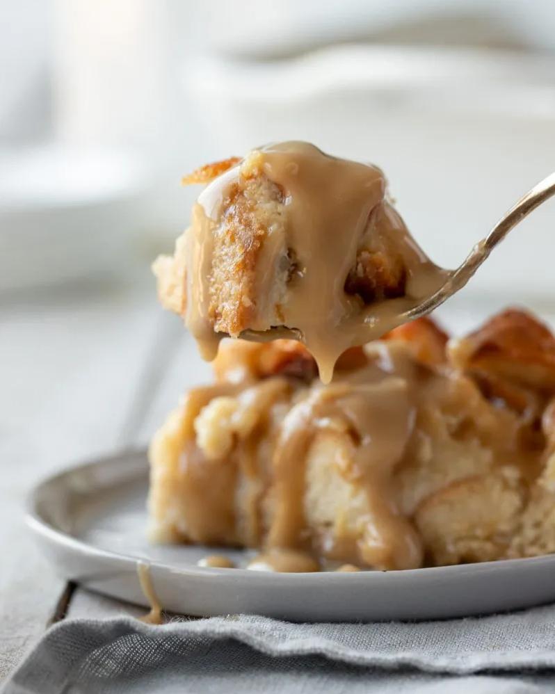  Indulge in a heavenly dessert with the creamy Peanut Butter Bread Pudding