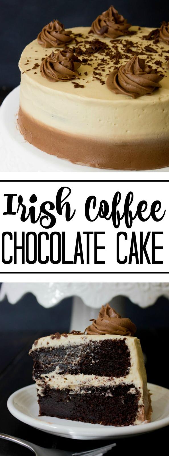  Indulge in a slice of heavenly Irish Coffee Chocolate Cake.