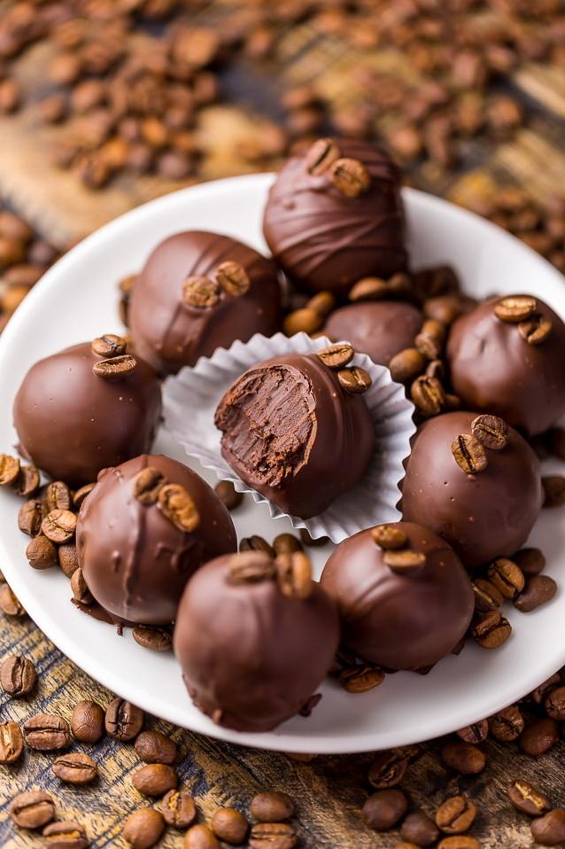  Indulge in the heavenly combination of chocolate and coffee with these truffles