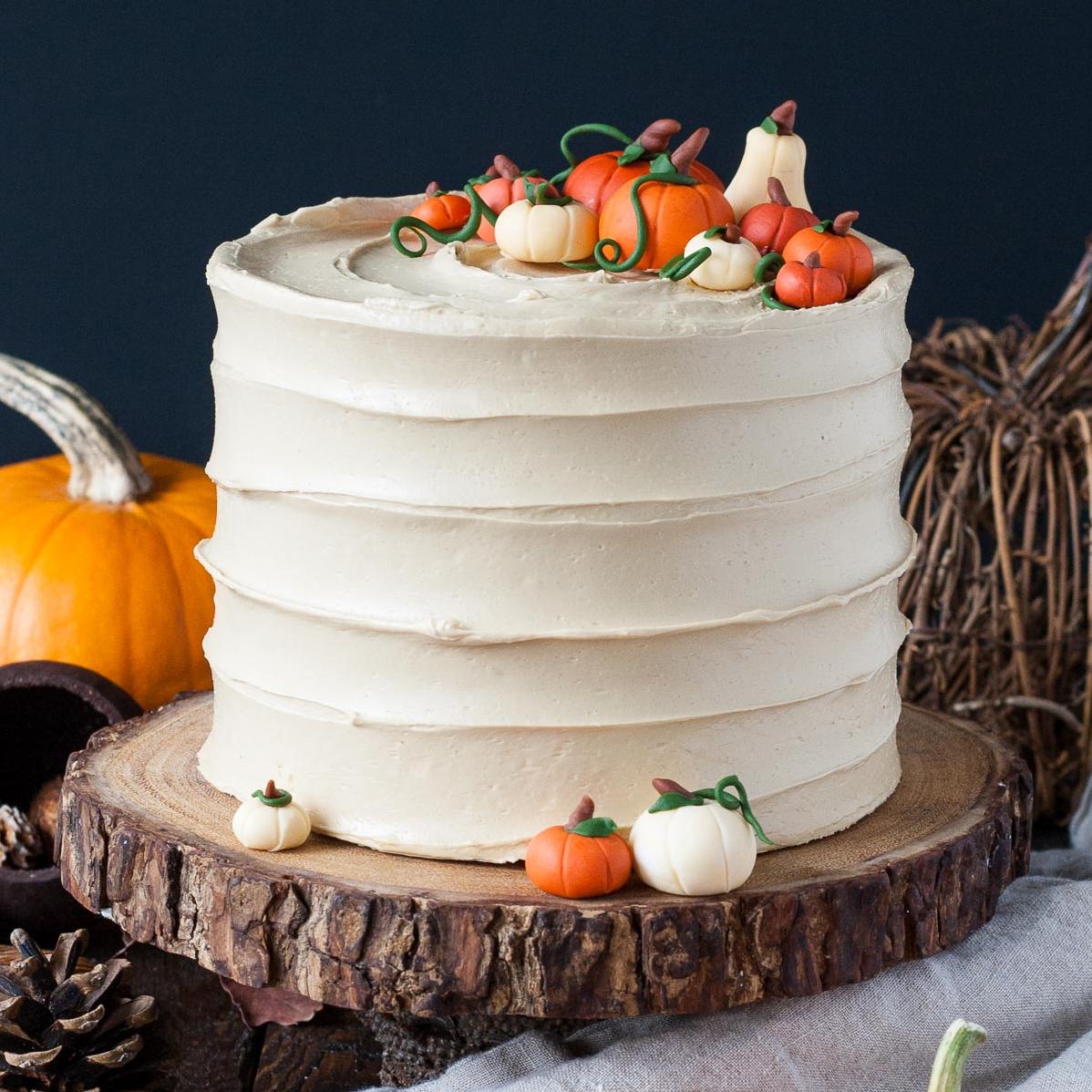  Indulge in the perfect cake for fall with a pumpkin spice latte twist.