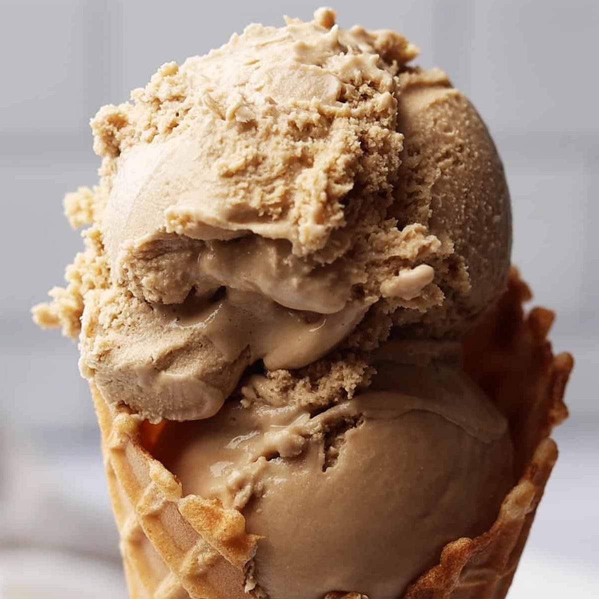 Indulge in the rich and bold flavor of homemade coffee ice cream.