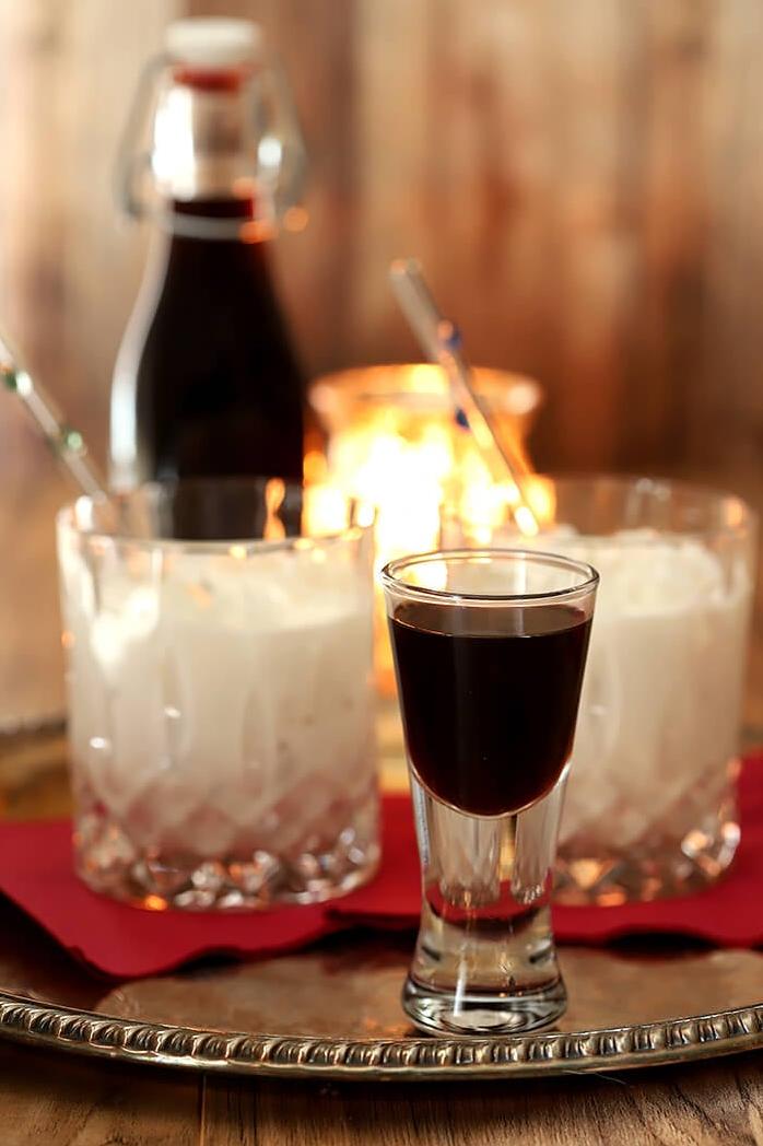  Indulge in the rich, luscious flavor of our Vanilla-Coffee Liqueur.