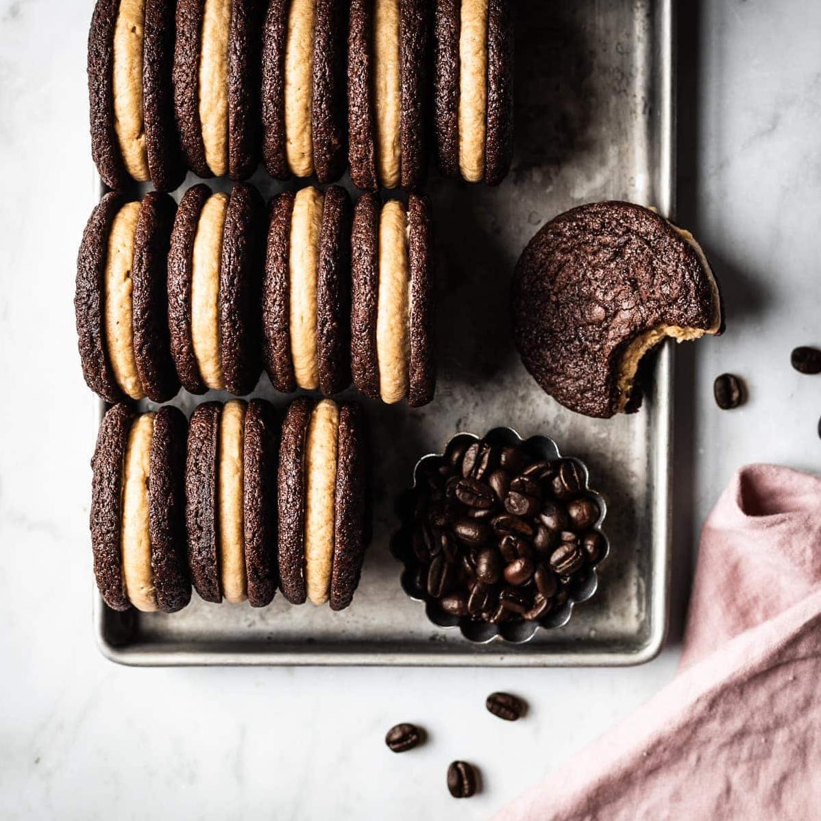  Indulge in these heavenly bites of Chocolate Coffee Sandwich Cookies!