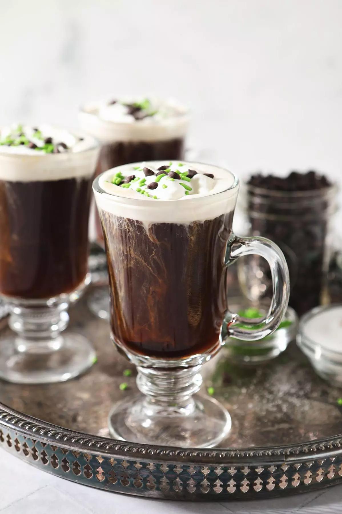  Irish Coffee can be served as a dessert or a digestif after dinner.
