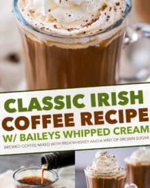  Looking for a fun way to spice up your morning routine? This Irish coffee recipe topped off with chocolate will surely do the trick!